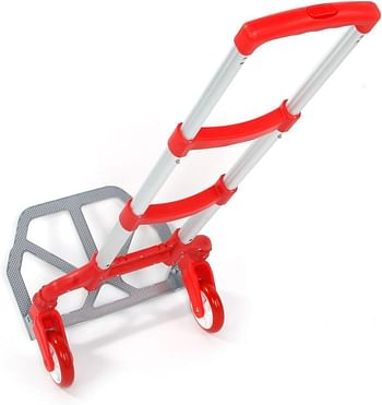 Foldable Trolley with Adjustable Handle to Move Loads Easily Holds Upto 80KG