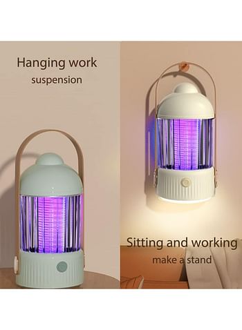 Electric Insect Killer 4000mAh 3 in 1 Night Light Camping Lamp USB Rechargeable Mosquito Trap for Bedroom Garden Camping (Multicolour)