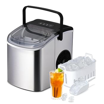 Ice Cubes in 6 Mins Portable Ice Maker Machine