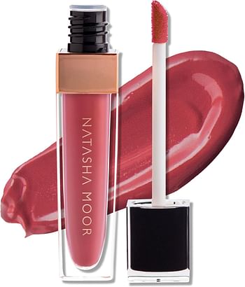 NATASHA MOOR: Makeup Molten Matte Liquid Lipstick - Long-lasting Lip Color with Hydrating Matte Finish and Moisturizing Vitamin E - Waterproof, Kiss-Proof, and Cruelty-Free Formula - 12-Hour Stay-EMPOWERED