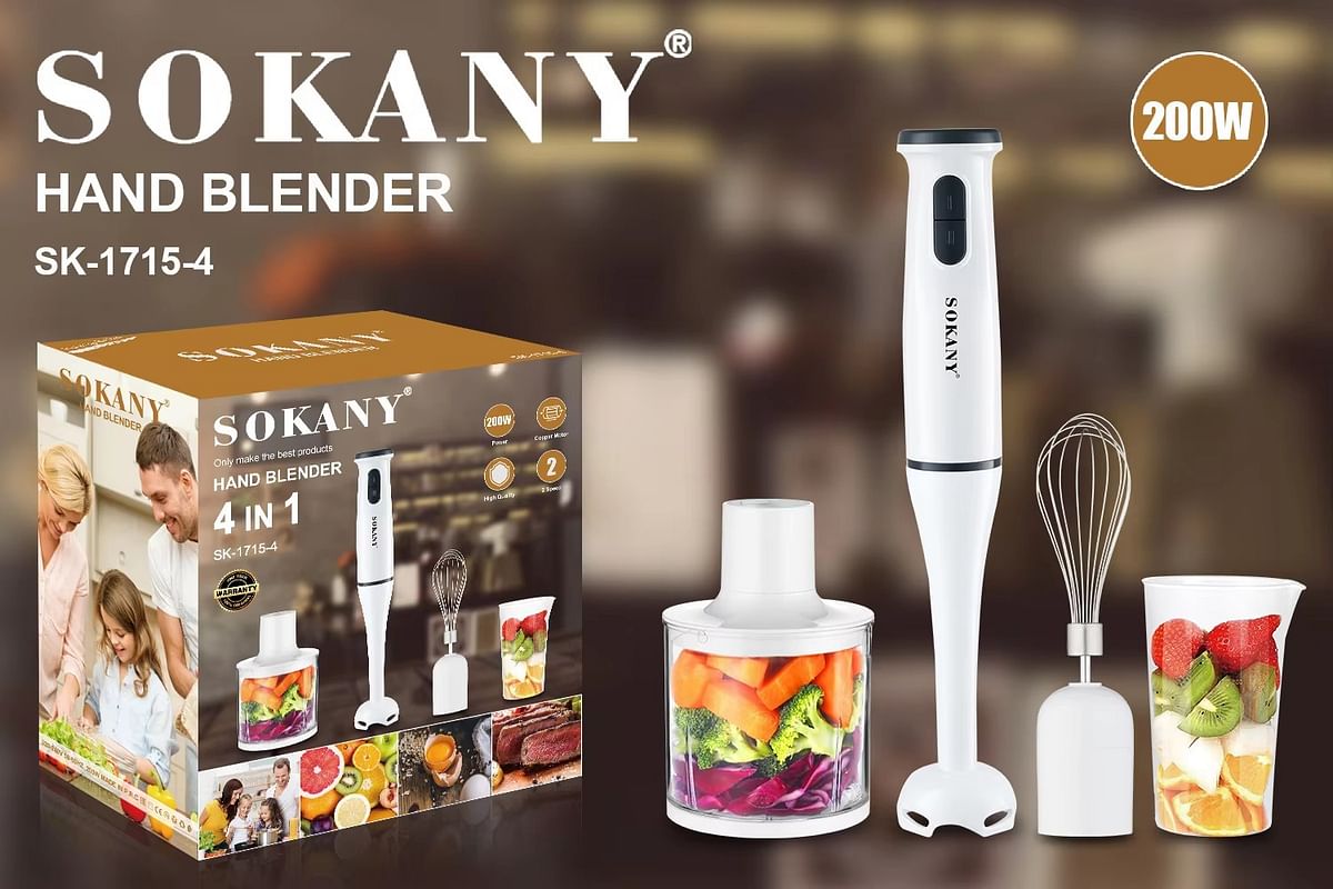 Sokany Hand blender 4 in 1 SK-1715-4