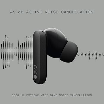 Nothing Buds Pro Wireless Earphones with 45 dB ANC, Ultra Bass Technology, Custom Dynamic Bass, IP54 Dust and Water Resistance, 6 HD Mics and Up to 39 Hours of Battery - Dark Grey