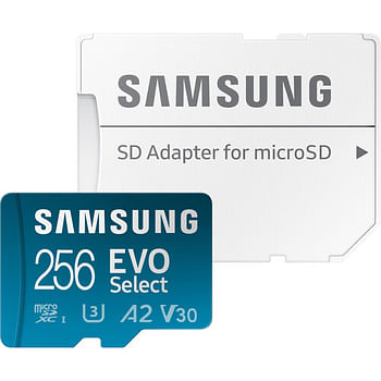 Samsung Micro SD Memory Card 256GB Evo Select With Adapter 160MB/S (MB-ME256SA/AM)