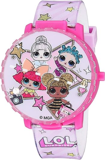 L.O.L. Surprise! Girls' Quartz Watch with Plastic Strap 17.6 Model: LOL4000 - Pink