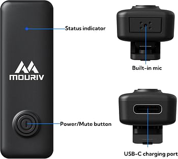 Mouriv 2.4GHZ Wireless Microphones for USB Type-C Android Devices System