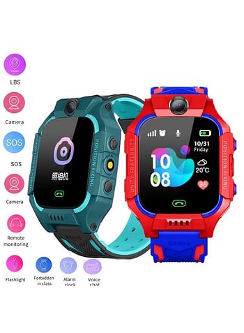 Smart Video Calling Watch for Kids, Position tracker Anti Lost Children's Smart Watch Waterproof-Multicolor