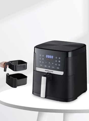 Sokany Digital Air Fryer 8.5 Liter 1800 Watt SK-10004