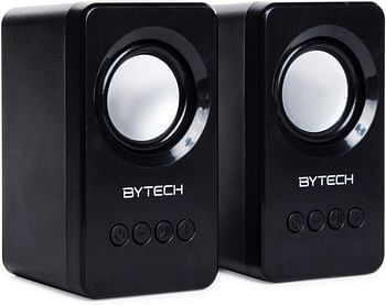 Bytech True Wireless Bluetooth Boost Link True Speaker W/FM Radio, BY-AU-BS-152-BK - Black