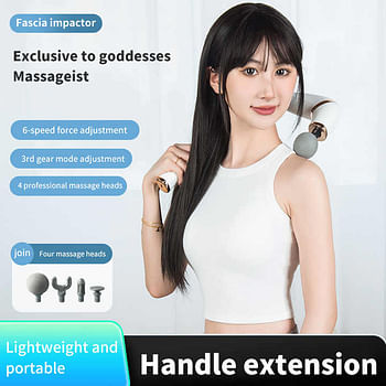 Massage Gun Deep Tissue – Handheld Percussion Massager with Display Screen, 12MM Portable Muscle Pain Relief for Back, Neck, Waist – 3 Modes & 6 Speeds Random color