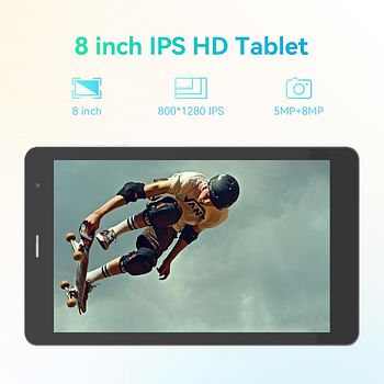 C idea 8 inch Tablet, Android 13.0 Tablet with SIM Card Slot Wifi/5G LTE 8GB RAM,512GB ROM Storage Dual 5MP+8MP Camera HD IPS Display, CM828 (Gray)