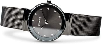 Bering Women's Analogue Quartz Watch With Stainless Steel Strap 10126-077stal -Black