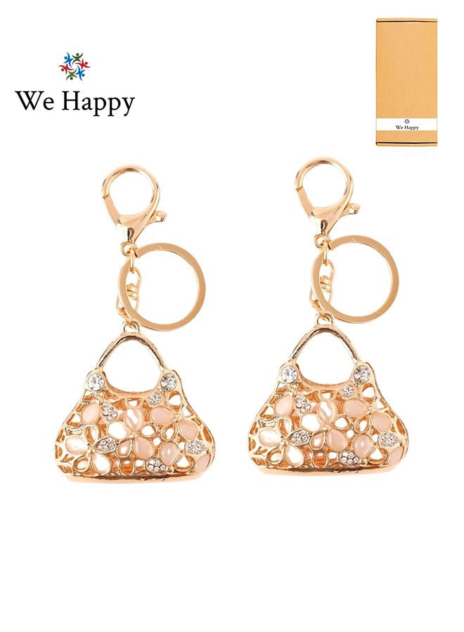 Pack of 2 Hand Bag Shape Key Ring Cute Women Fashion Bag Car Pendant Key chain