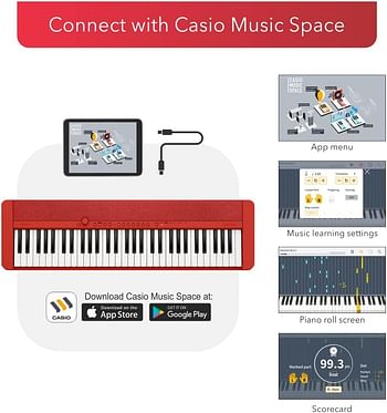 Casio Ct S1 Portable Piano Keyboard - Red