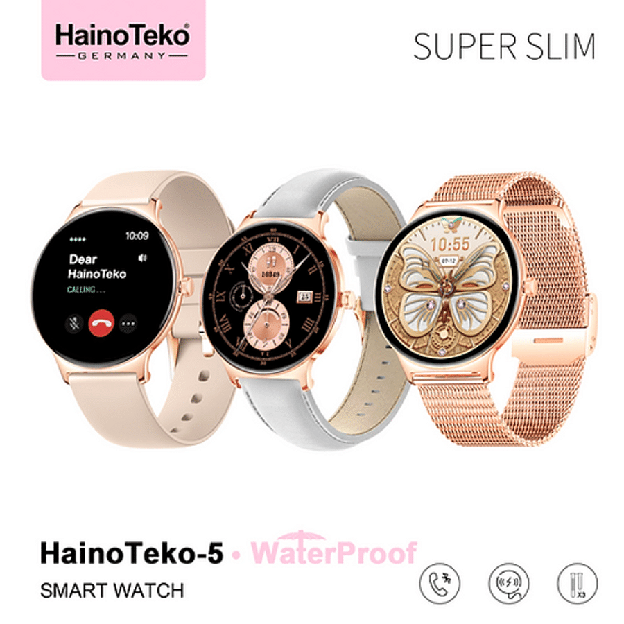 HainoTeko-5 smart watch 3 pairs strap