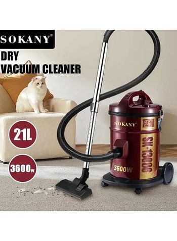 Sokany Vacuum Cleaner Super Suction 3600W 21L SK-13006