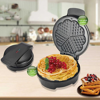 Black Non-Toxic Waffle Maker Health While Enjoying Tasty Waffles Heater-resistant Non-Stick