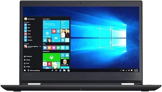 Lenovo Thinkpad YOGA 370, 2in1 Renewed Laptop | Intel Core i7-7th Generation CPU | 8GB RAM | 256GB SSD | 13.3 inch Touchscreen 360° Display (NO PEN) Windows 10 Pro