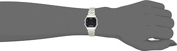 Casio Women's Watch - LA680WA-1BDF Black Dial Band Silver