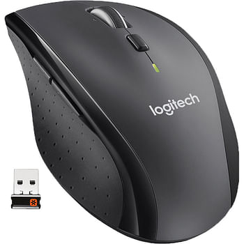 Logitech M705 Marathon Wireless Mouse Windows and Mac Compatible (910-001935) Black