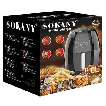 SOKANY Oil Free Healthy Air Frying with Digital Touch Screen 8 Liter SK-8014