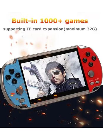 X7 Plus Handheld Gaming Console, 8GB Memory Retro Ultimate Portable Gaming Experience 5.1 Inches