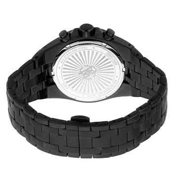 Roberto Cavalli Men 40mm Black Case, Black Color Bracelet Black Dial Watch RC5G016M0085