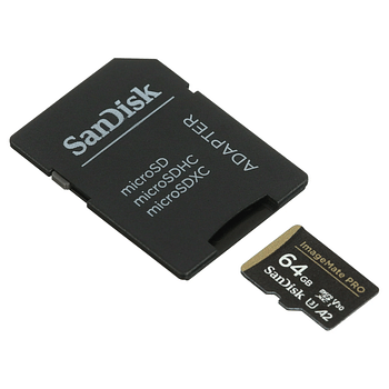 SanDisk Memory Card Micro SD Imagemate Pro With Adapter 170MB/S (SDSQXBZ-064G-AWCKA) 64GB