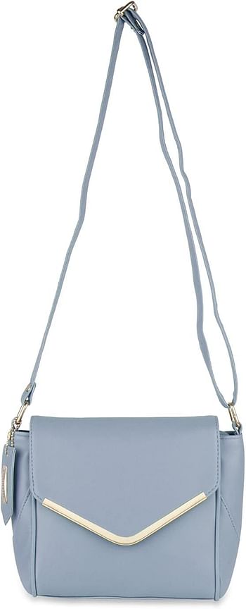 Nelle Harper Women Western Handbag With Long Strap And Magnet Closer One Size - Sky Blue