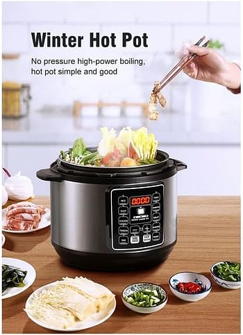 SILVER CREST 10 In 1 Electric Pressure Cooker Instant Programmable Smart Pot 1050 Watts Rice Cooker