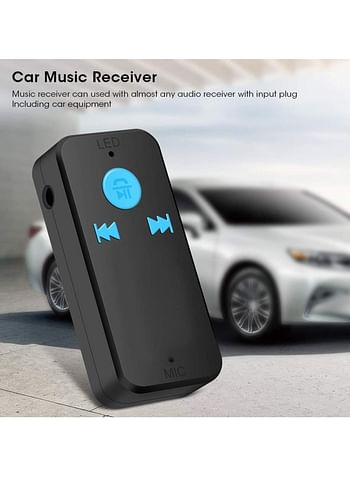 NEW Bluetooth Adapter 3 in 1 Wireless 4.0 USB Bluetooth Receiver 3.5mm Audio Jack TF Card Reader MIC Call Support Car Speaker