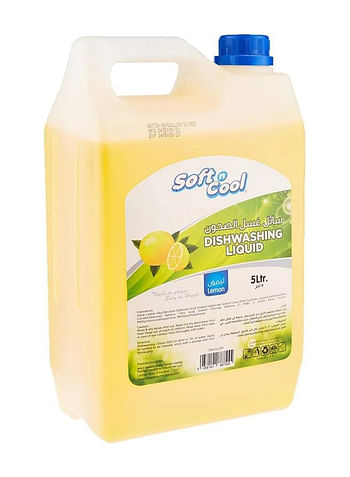 Soft n Cool Dishwashing Liquid 5 Litre Powerful Grease Cutter Ideal for All Kitchen Surfaces