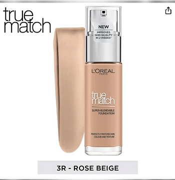 L’Oréal Paris TRUE MATCH FOUNDATION 3R3C3K BEIGE ROS