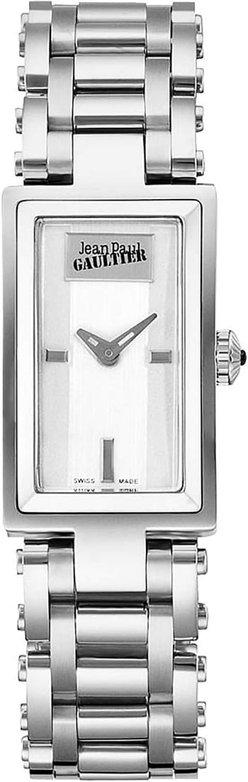 Jean Paul Gaultier Rectangle Shape Analog Stainless Steel Strap Watch for Women's - JPG0401001