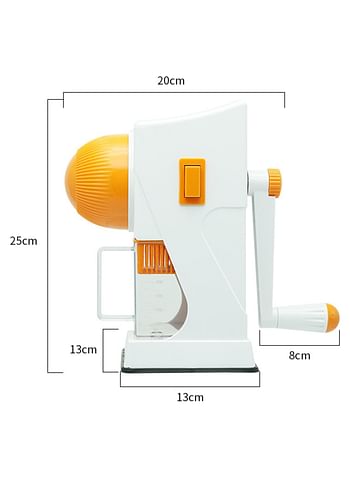 Hand-Cranked Fruit Juicer, Portable Vegetable and Fruit Hand-Cranked Juice Separation Squeezer Orange Juicer