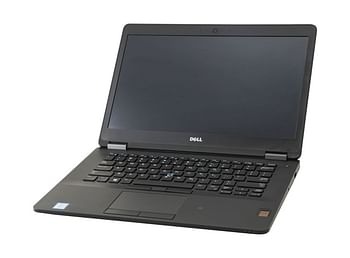 كمبيوتر محمول Dell Latitude e7470 سعة تخزين 256 جيجابايت SSD ذاكرة وصول عشوائي 8 جيجابايت Core i5-6300U من الجيل السادس شاشة FHD مقاس 14 بوصة ولوحة مفاتيح بإضاءة خلفية - أسود