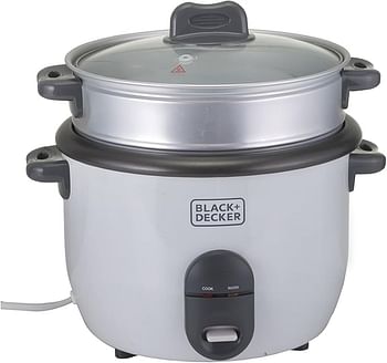 Black & Decker 1.8 Liter Rice Cooker - RC1860 - White