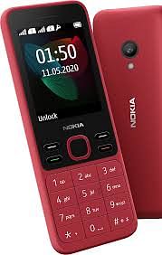 Nokia 150 (2020) Feature Phone, Dual SIM, 2.4" Display, Camera, FM Radio, MP3 Player, expandable MicroSD up to 32GB - Red