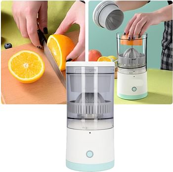 Rechargeable Powerful Electric Juicer Cordless Fruit Juicer Multifunctional 1-Button Easy Press Lemon Orange Squeezer Machine