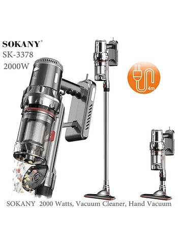 Sokany High Quality Vacuum Cleaner 2000 Watts  SK-3378