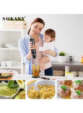 sokany SK-DD-1805 hot sale household stainless steel mixer, multifunctional kitchen electric mixer - White