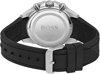 Hugo Boss Admiral Men Watch Black Silicone Strap HB1513912 46mm - Black