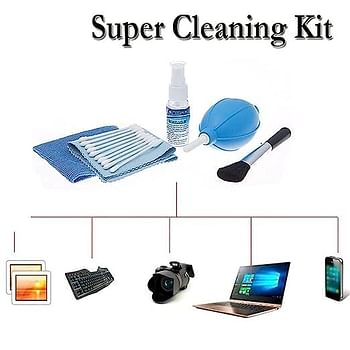 5 in 1 Super Cleaning Set, Lens Digital Camera Sensor, Camera Cleaning Kit, Screen Cleaner Solution for Laptop, Camera