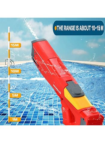 Electric Water Gun for Kids Adults, Excellent Range 15M, Rechargeable Automatic Water Gun Outdoor Water Toy for Kids - Multicolour