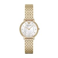 Emporio Armani Watch AR11007 for Women, Two-Hand, Stainless Steel Watch, 32mm case size - Gold