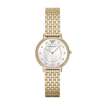 Emporio Armani Watch AR11007 for Women, Two-Hand, Stainless Steel Watch, 32mm case size - Gold