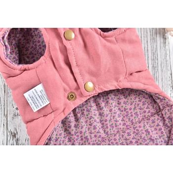 Hong Pet Double-Sided Wearing Vest - Pink Medium