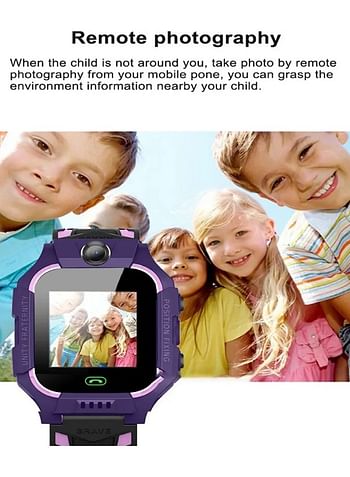 Smart Video Calling Watch for Kids, Position tracker Anti Lost Children's Smart Watch Waterproof-Multicolor