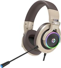 HP H500GS USB Wired Gaming Headphones 50mm Drivers 7 1 Stereo Bass Sound RGB LED Lighting Noise Isolating Over Ear Gaming Headset with Adjustable Mic for PS5/PS4/Xbox One/PC