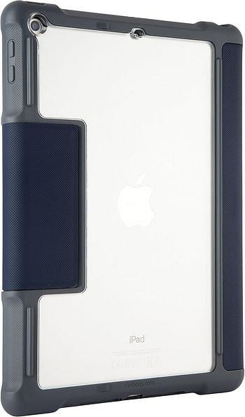 Stm Dux, Rugged Case For Apple Ipad 6Th/5Th Gen (9.7 Inch) - Magnetic Closure-To-Stand, Sleep/Wake Cover, Mil-Spec Drop Tested And Water Resistant - Midnight Blue (Stm-222-160Jw-04)