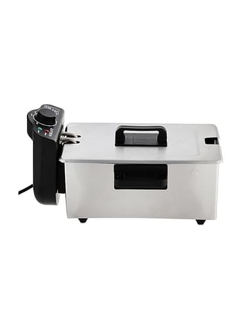 Sokany WJ-800 Professional Deep Fryer, 3 Liter, 2000 Watt - Silver